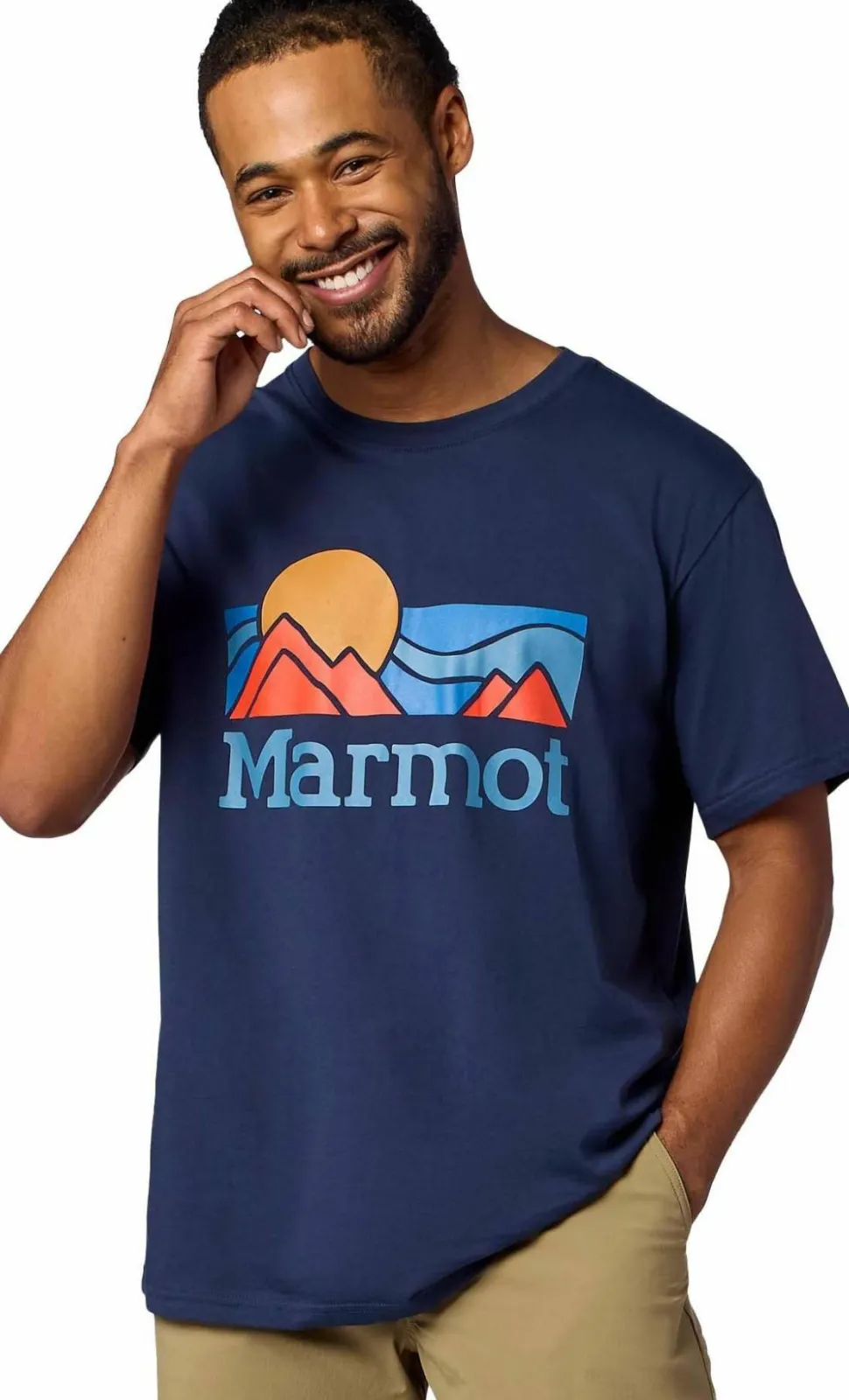 Marmot Men's Coastal Tee ShortSleeve Nightfall Navy