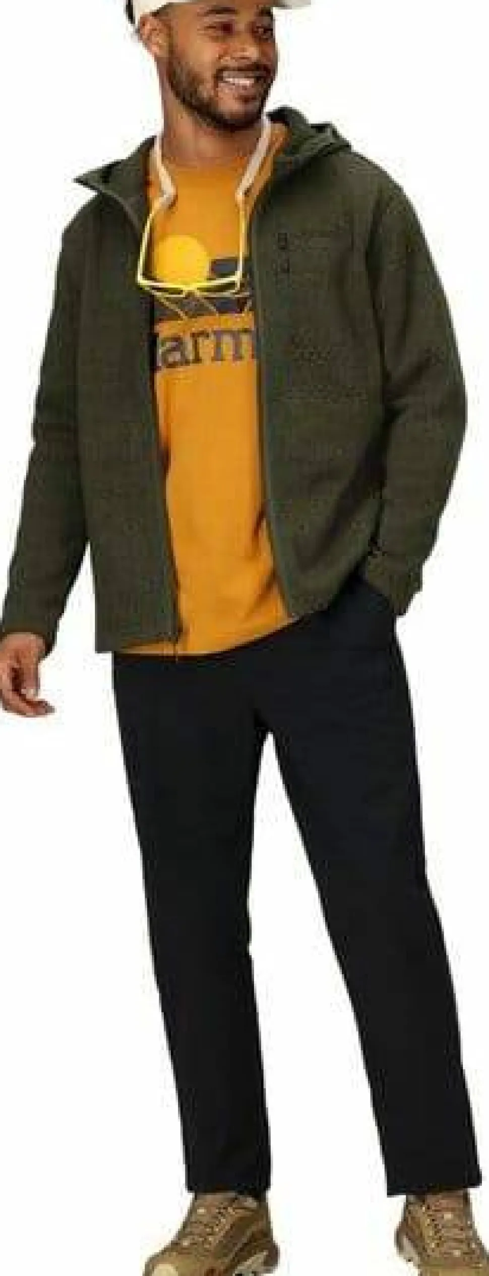 Marmot Men's Drop Line Full Zip Hoody Nori Heather