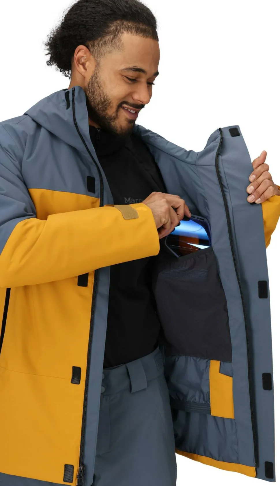 Marmot Men's Elevation Jacket Thunderhead/Honey Glaze