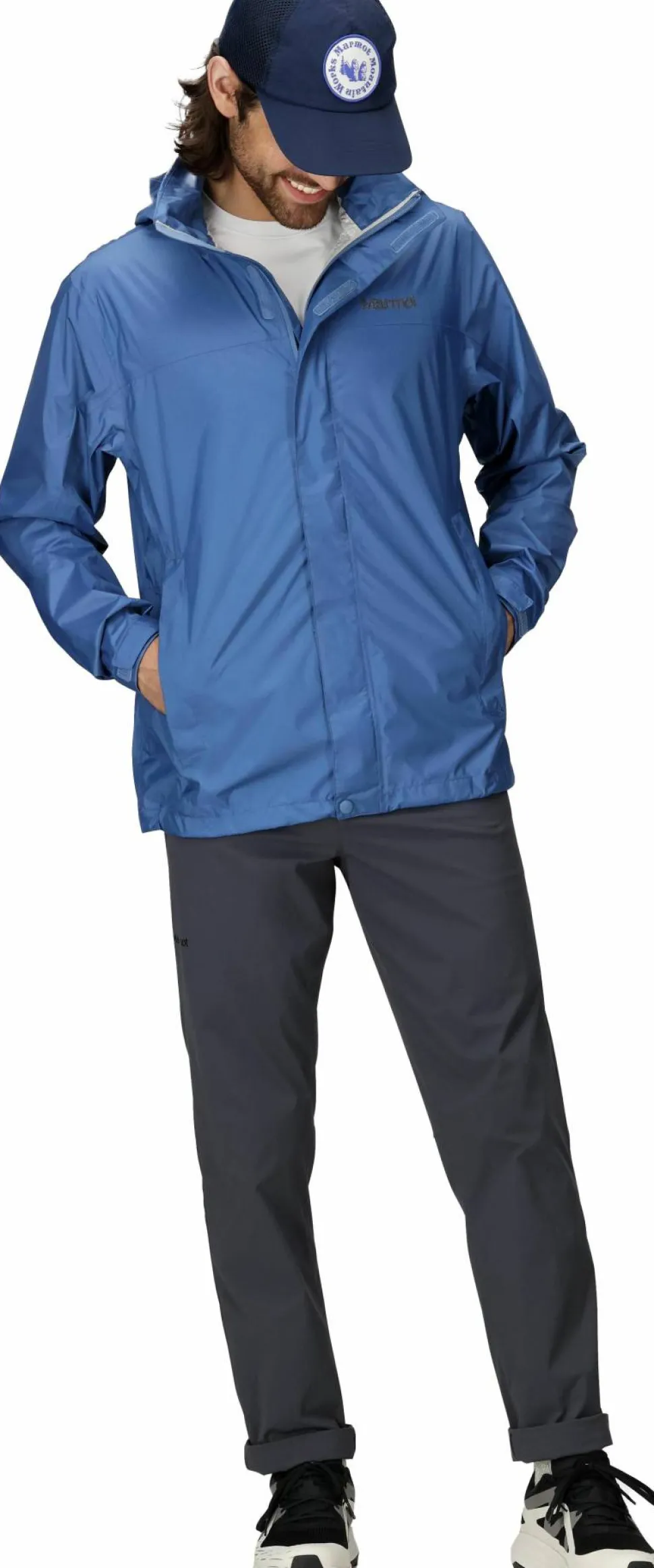 Marmot Men's Precip Eco Jacket Rain Cloud