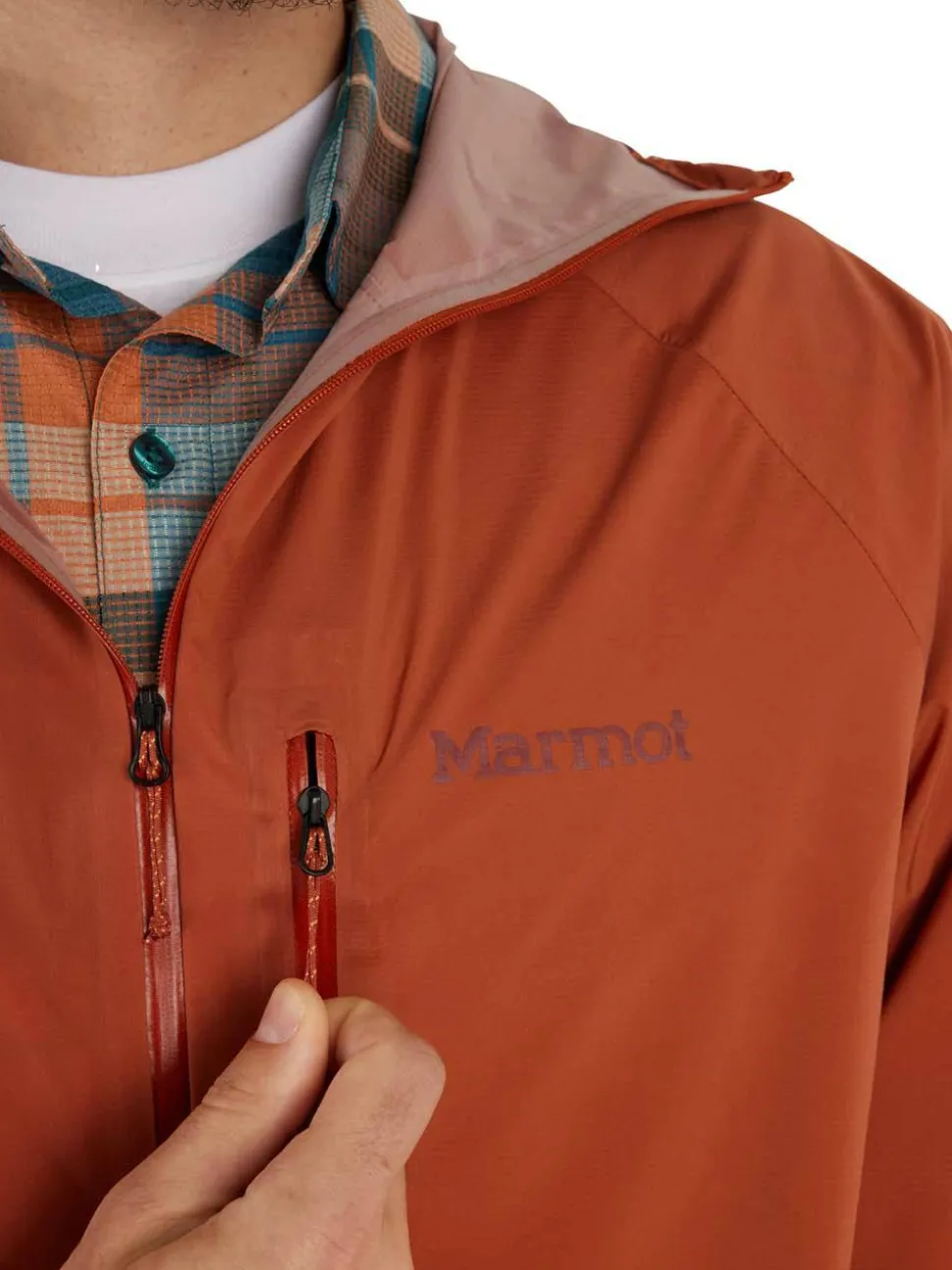 Marmot Men's Superalloy Bio Rain Jacket Brown