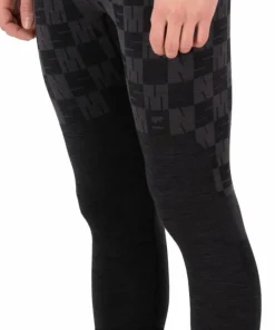 Mons Royale Men's Ascender Merino Seamless 3/4 Legging Forged Iron/Black