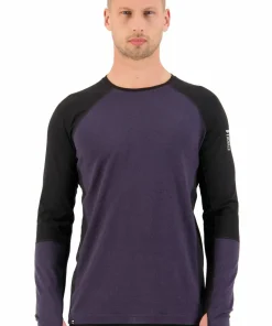 Mons Royale Men's Olympus Long Sleeve Black/Iron