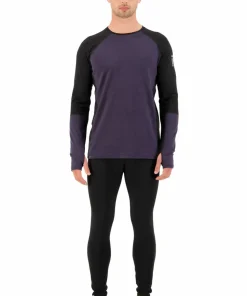 Mons Royale Men's Olympus Long Sleeve Black/Iron