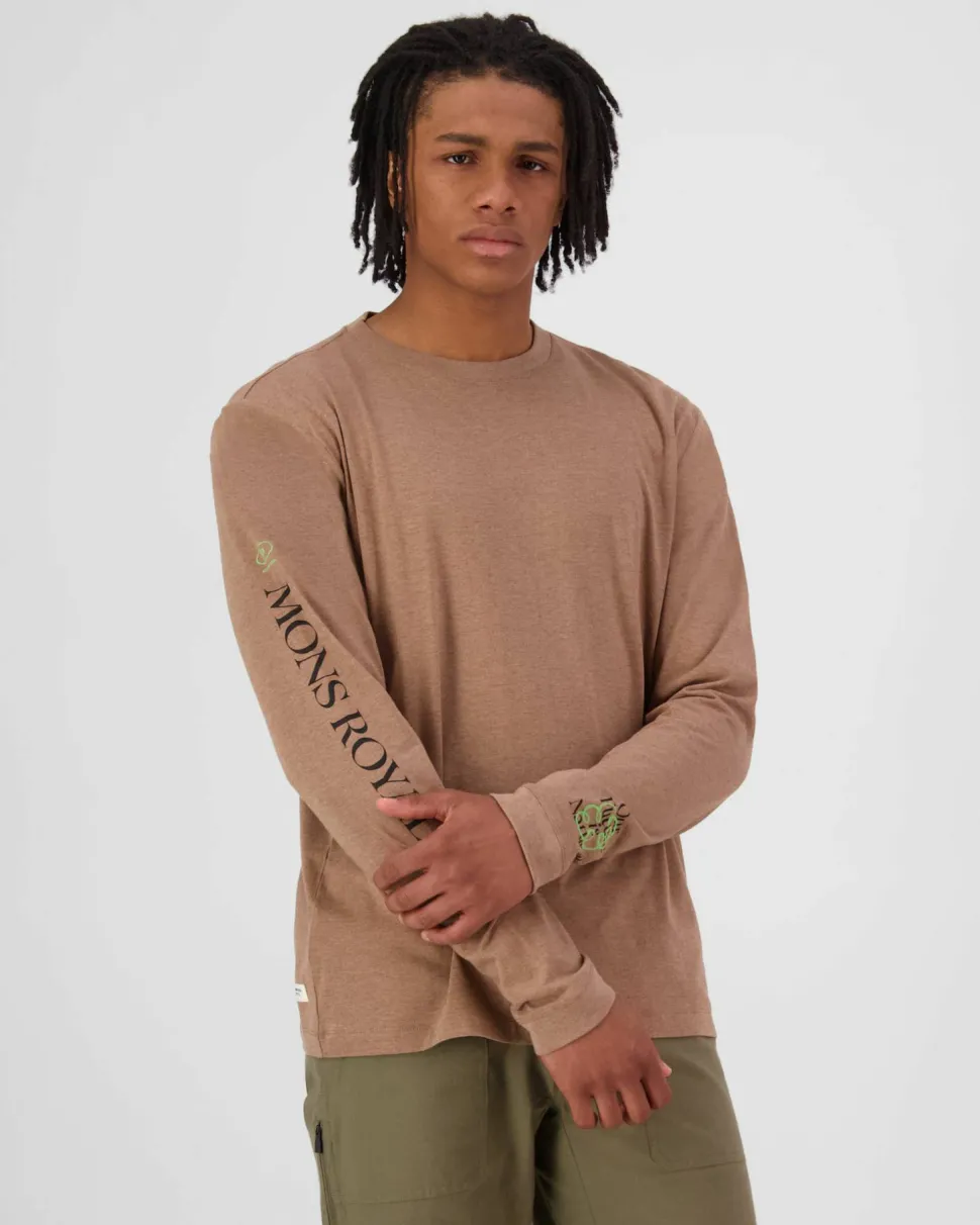 Mons Royale Men's Yonder Merino Organic Cotton Long Sleeve Mocha
