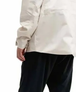 Mountain Works Unisex Utility Hybrid Rain Jacket Ivory
