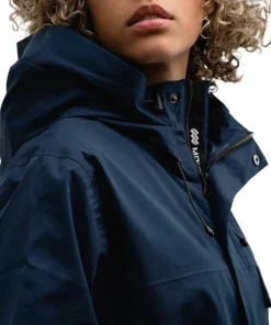 Mountain Works Unisex Utility Hybrid Rain Jacket Dress Blue