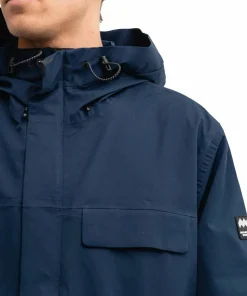 Mountain Works Unisex Utility Hybrid Rain Jacket Dress Blue