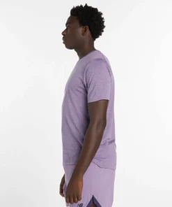 New Balance Men's Athletics T-Shirt Candied Violet Heather