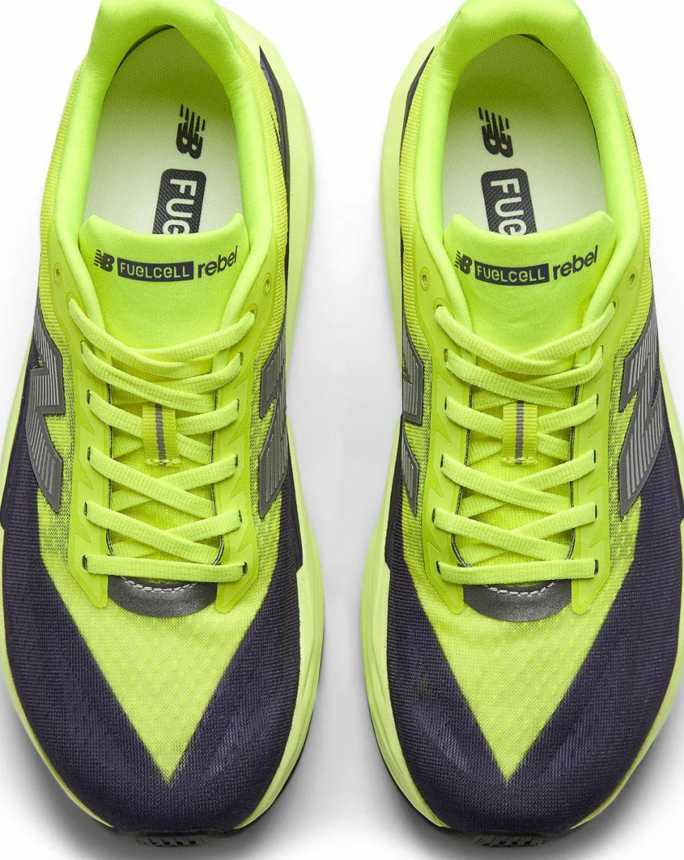 New Balance Men's FuelCell Rebel V5 Alkaline Green / Boysenberry / Dark Silver Metallic