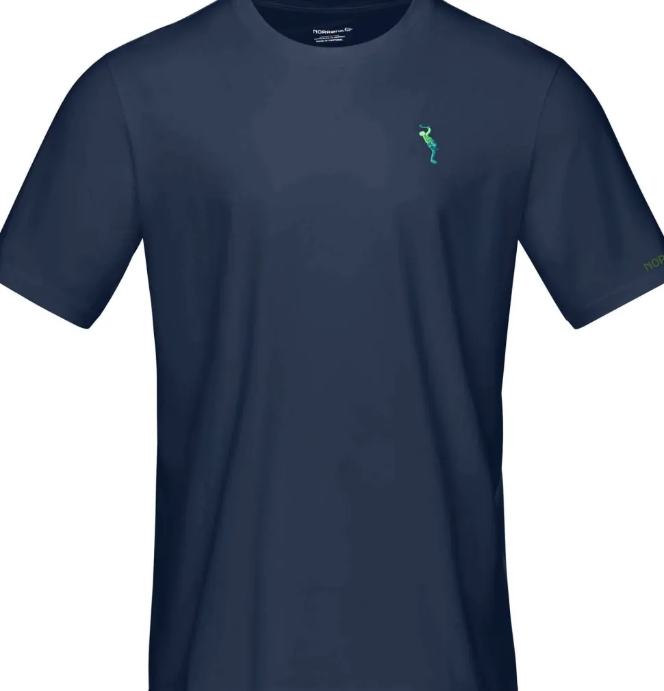 Norrøna Men's /29 Cotton Activity Embroidery T-Shirt Indigo Night