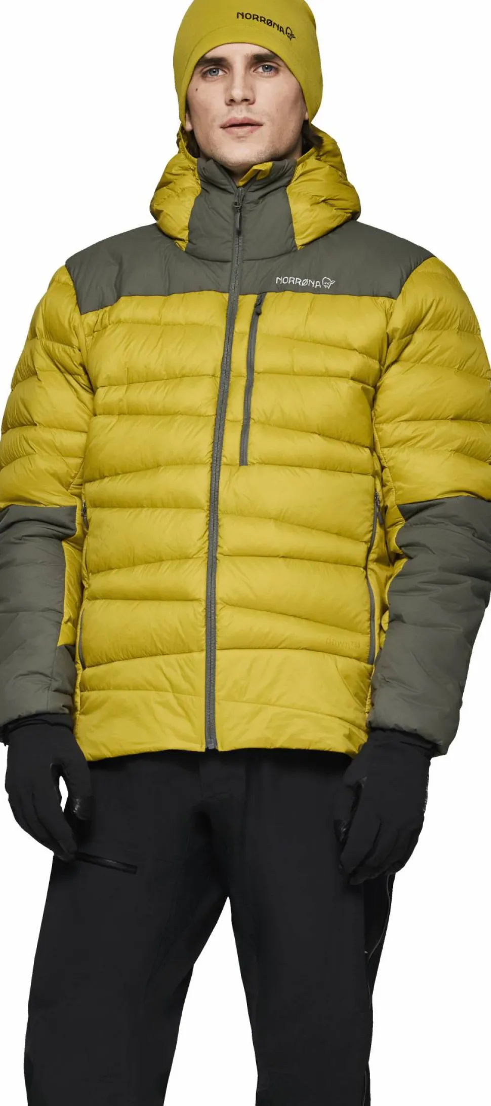 Norrøna Men's Falketind Down750 Hood Golden Palm