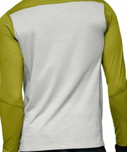 Norrøna Men's Falketind EqualiserUll Long Sleeve Golden Lime/Whisper White