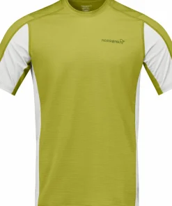 Norrøna Men's Falketind EqualiserUll T-shirt Golden Lime/whisper White