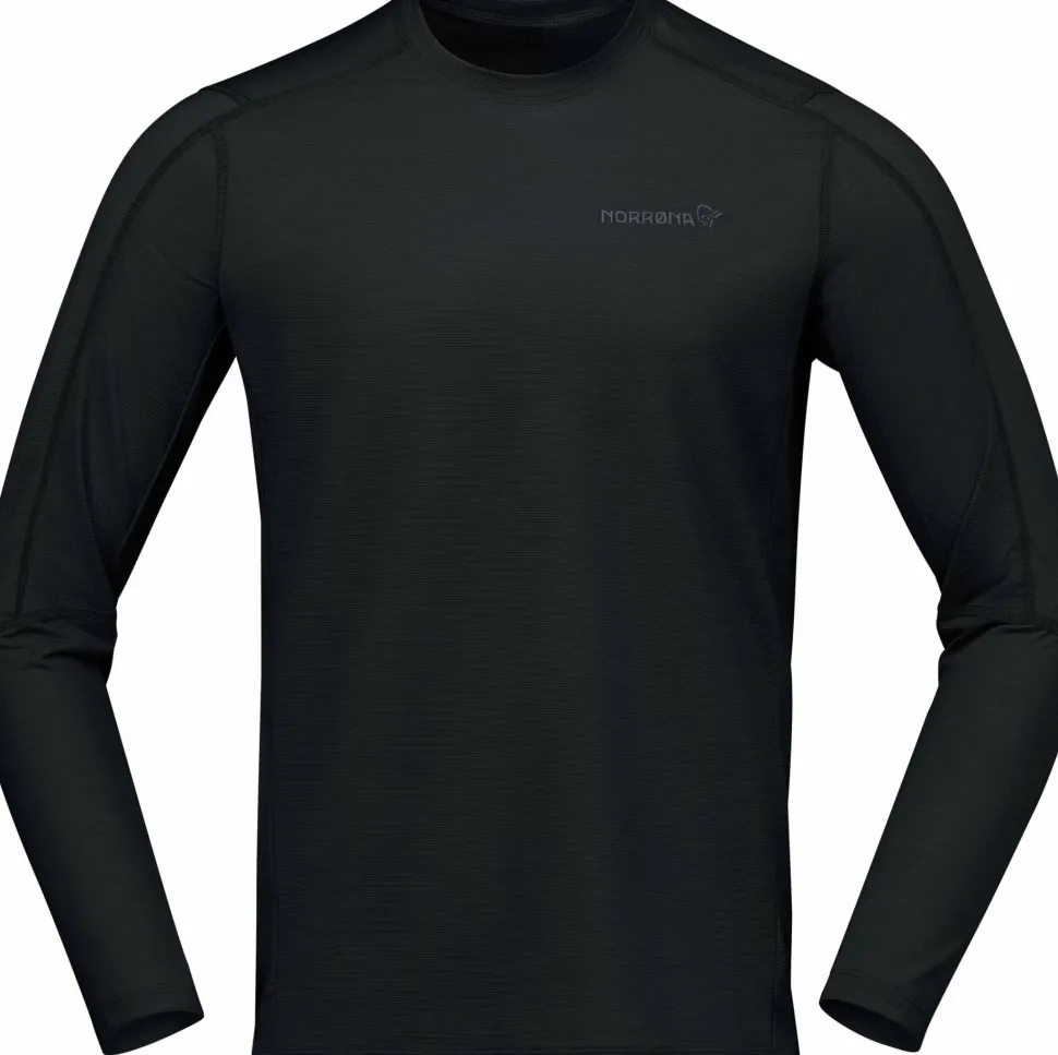 Norrøna Men's Falketind EqualiserUll Long Sleeve Caviar Black