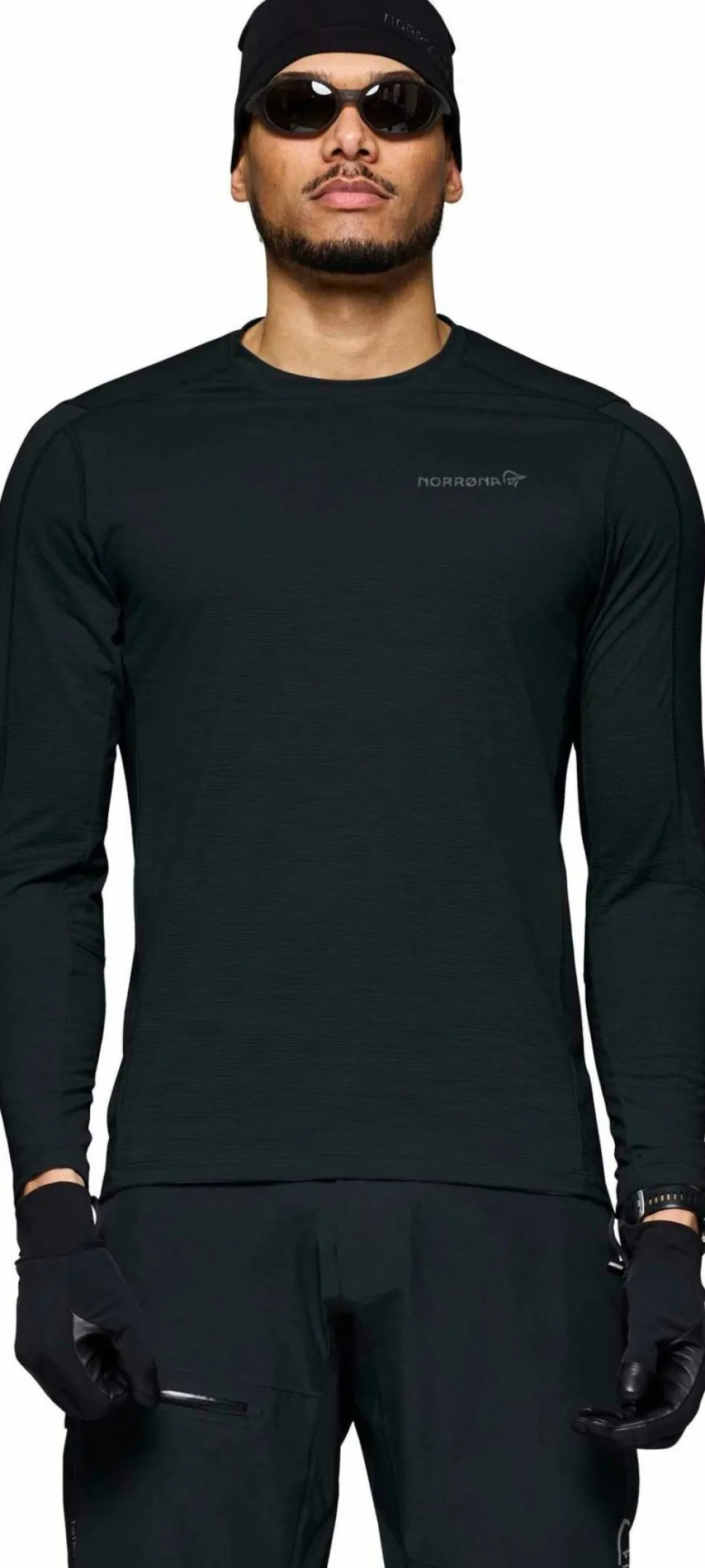 Norrøna Men's Falketind EqualiserUll Long Sleeve Caviar Black