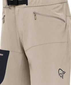Norrøna Men's Falketind Flex1 Light Shorts Winter Twig/caviar Black