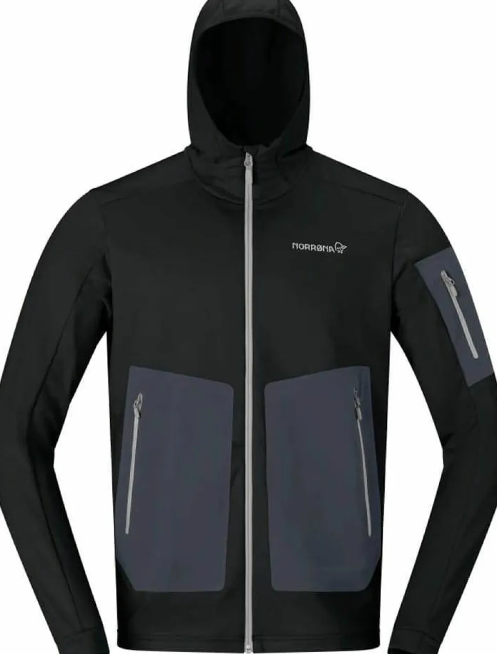 Norrøna Men's Falketind Warm Stretch Hood Caviar Black