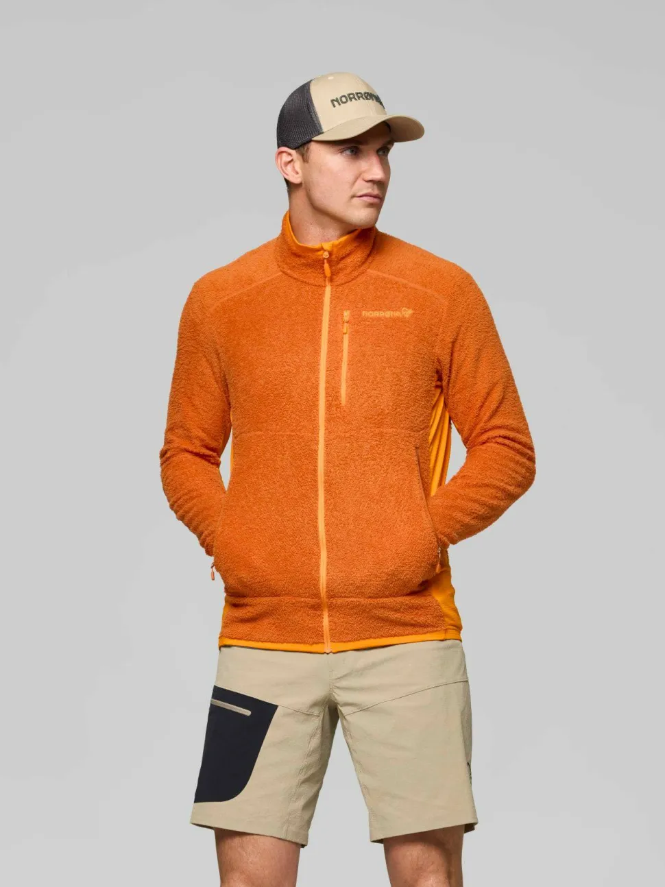 Norrøna Men's Falketind Warm1 Active Jacket Gold Flame/Exuberance