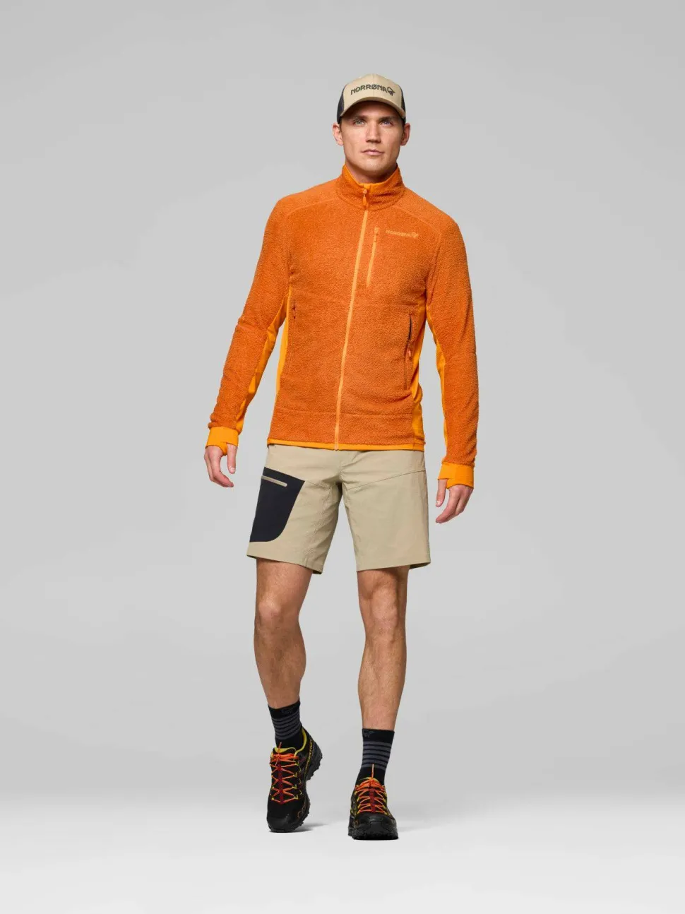 Norrøna Men's Falketind Warm1 Active Jacket Gold Flame/Exuberance