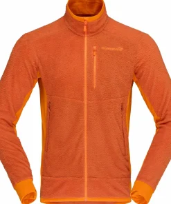 Norrøna Men's Falketind Warm1 Active Jacket Gold Flame/Exuberance
