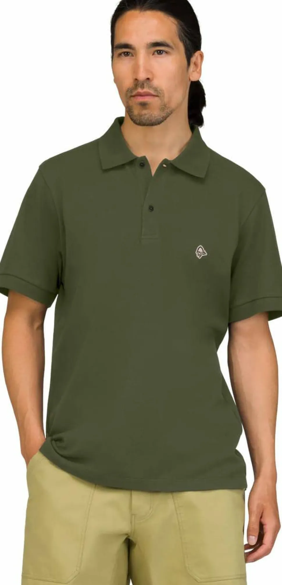 Norrøna Men's femund cotton Polo Shirt Olive Night