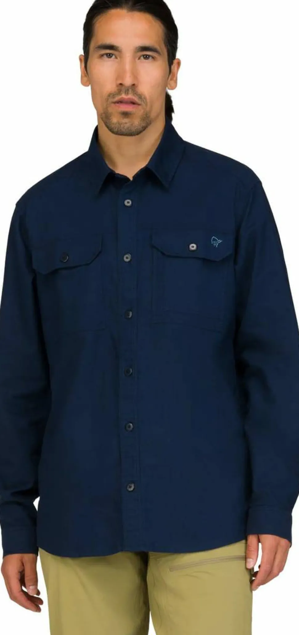 Norrøna Men's Femund Cotton Shirt Navy Blazer