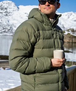 Norrøna Men's Femund Down700 Zip Hood Olive Night