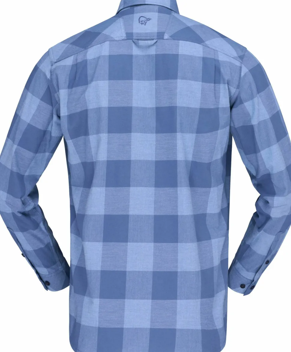 Norrøna Men's Femund Flannel Lightweight Shirt Frozen Fjord