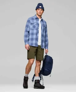 Norrøna Men's Femund Flannel Lightweight Shirt Frozen Fjord