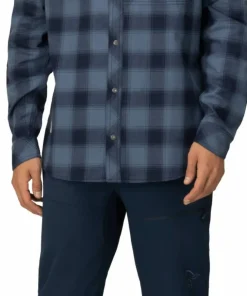 Norrøna Men's Femund Flannel Shirt Navy Blazer