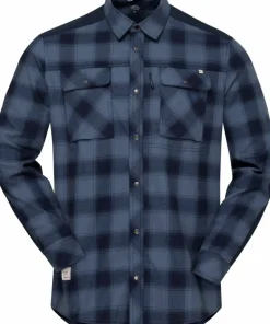 Norrøna Men's Femund Flannel Shirt Navy Blazer