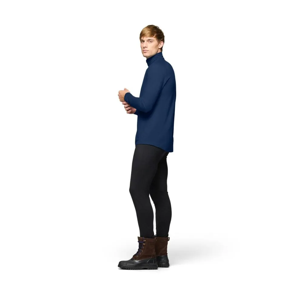 Norrøna Men's Femund PureUll Zip Neck Indigo Night