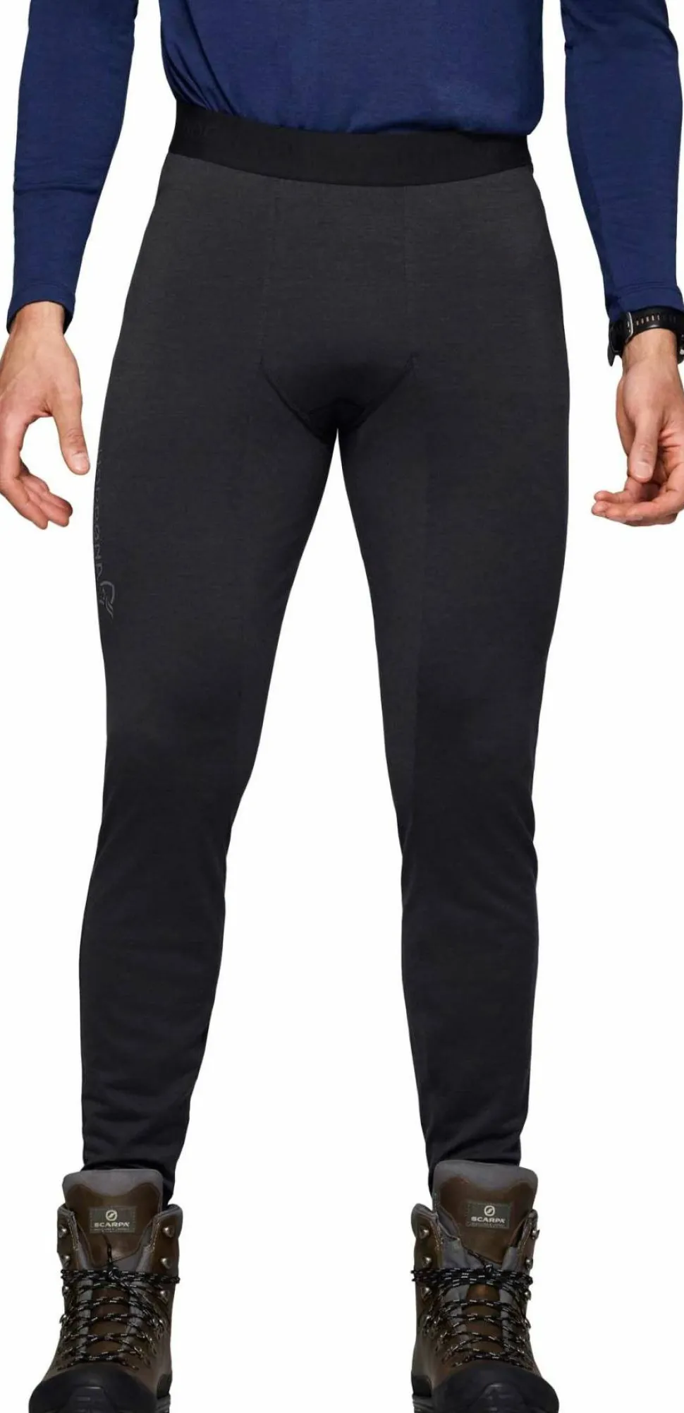 Norrøna Men's Femund PureUll Longs Caviar Black