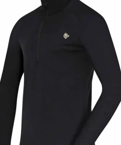 Norrøna Men's Femund PureUll Zip Neck Caviar Black