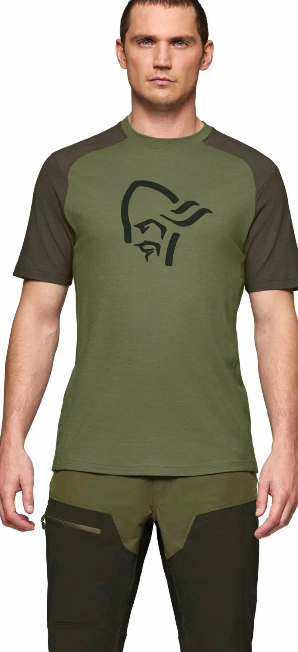 Norrøna Men's Femund PureUll T-Shirt Loden Green