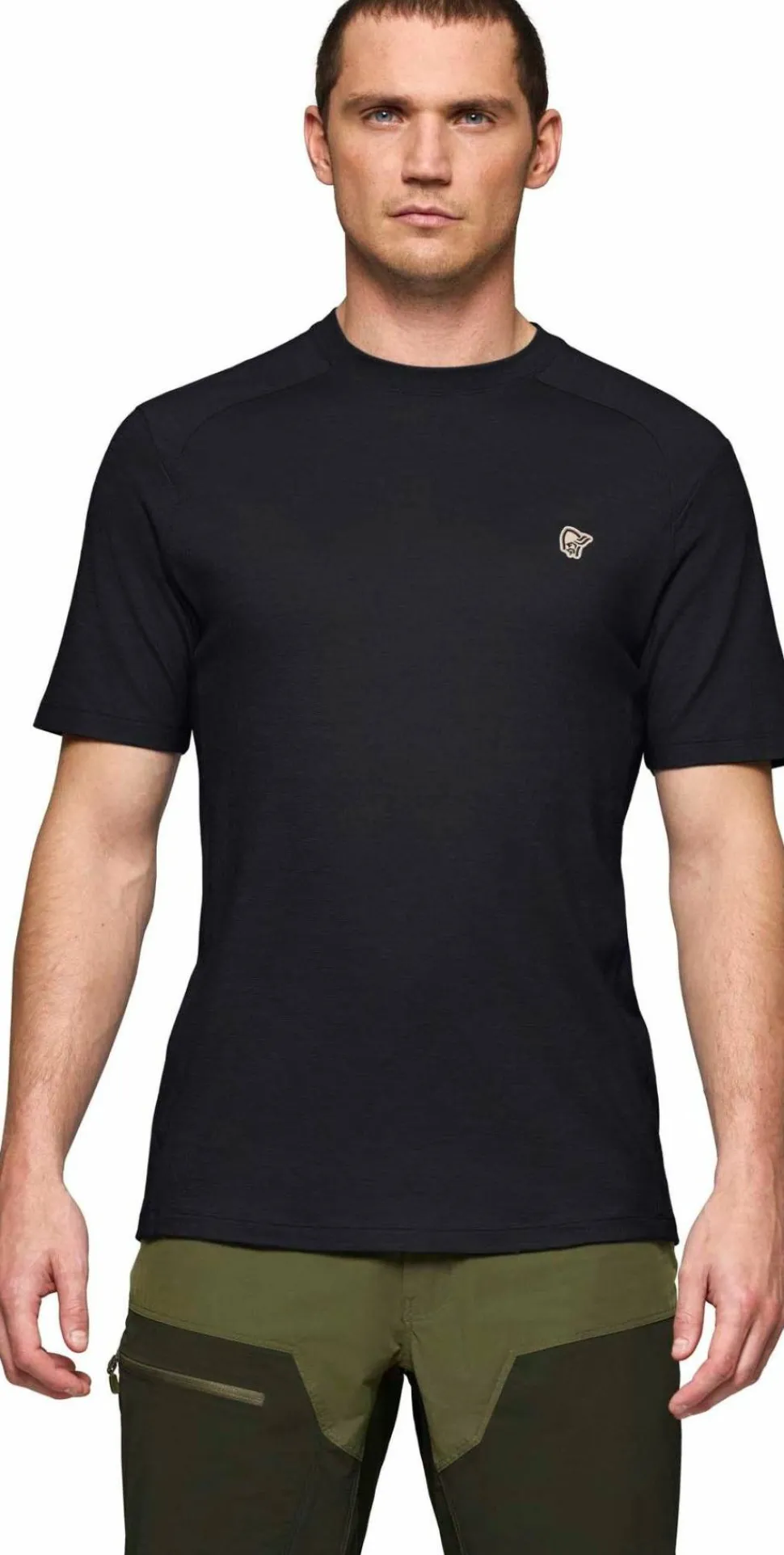 Norrøna Men's Femund PureUll T-Shirt Caviar Black