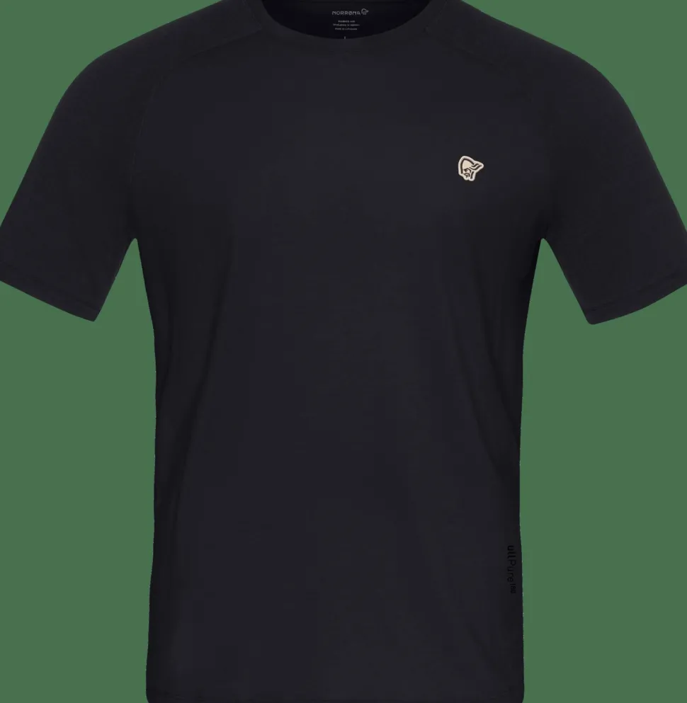 Norrøna Men's Femund PureUll T-Shirt Caviar Black