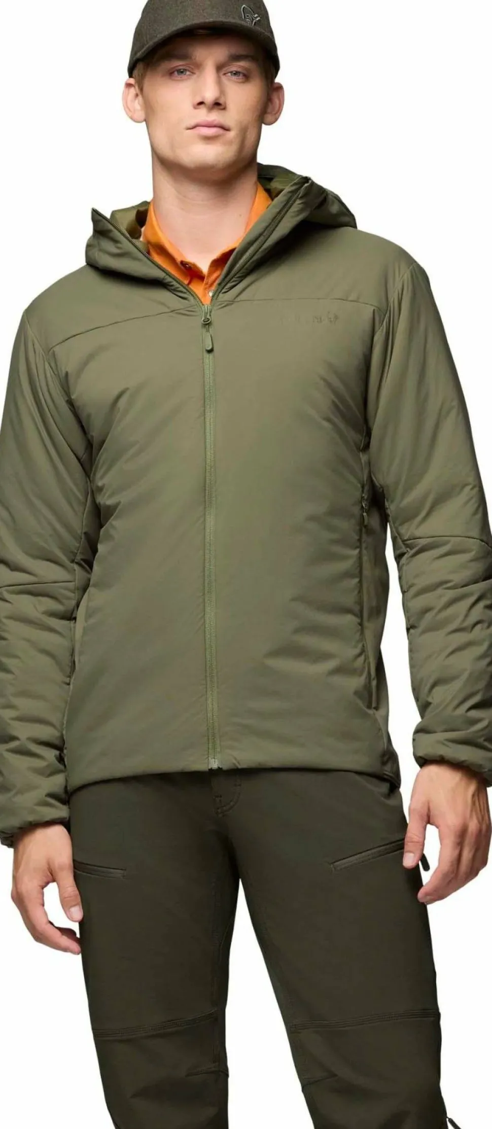 Norrøna Men's Femund Thermo60 Zip Hood Olive Night