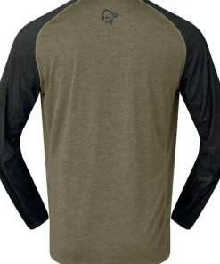 Norrøna Men's Fjørå Equaliser Lightweight Long Sleeve Olive Night