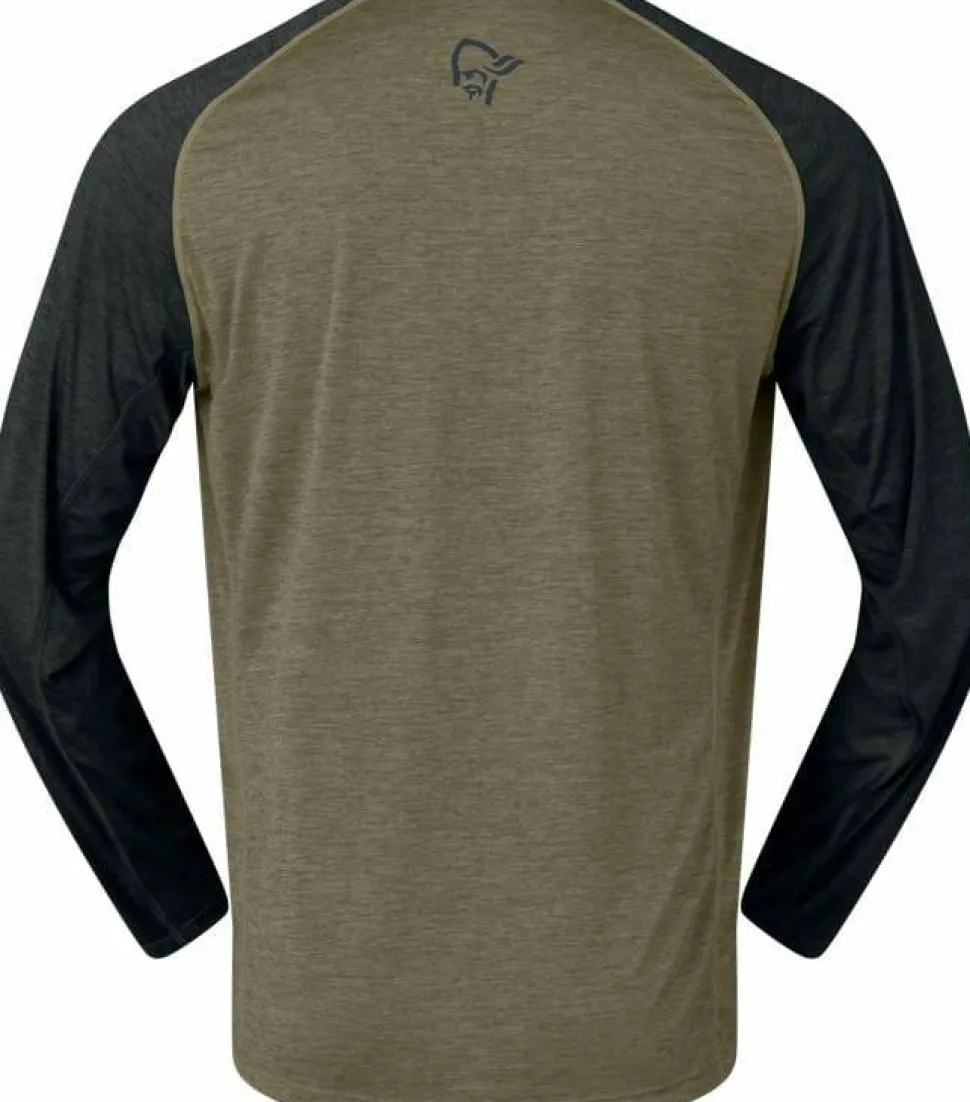 Norrøna Men's Fjørå Equaliser Lightweight Long Sleeve Olive Night