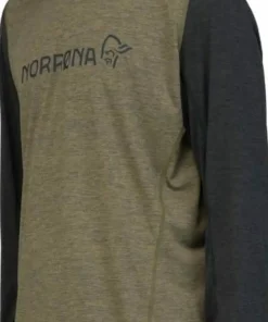 Norrøna Men's Fjørå Equaliser Lightweight Long Sleeve Olive Night