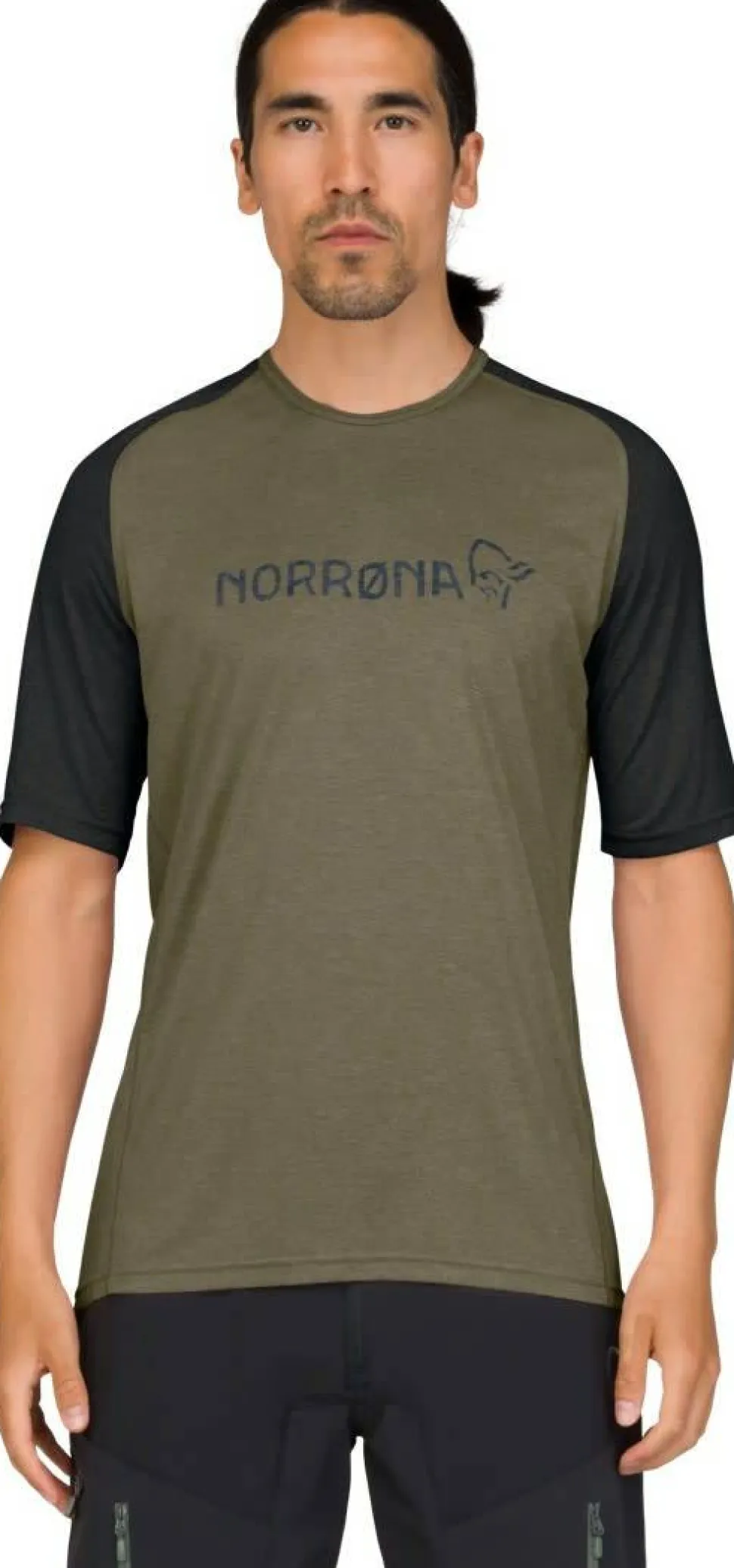 Norrøna Men's Fjørå Equaliser Lightweight T-Shirt Olive Night