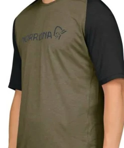 Norrøna Men's Fjørå Equaliser Lightweight T-Shirt Olive Night