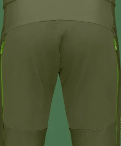 Norrøna Men's Fjørå flex1 Mid Weight Shorts Olive Night/Norrona Green