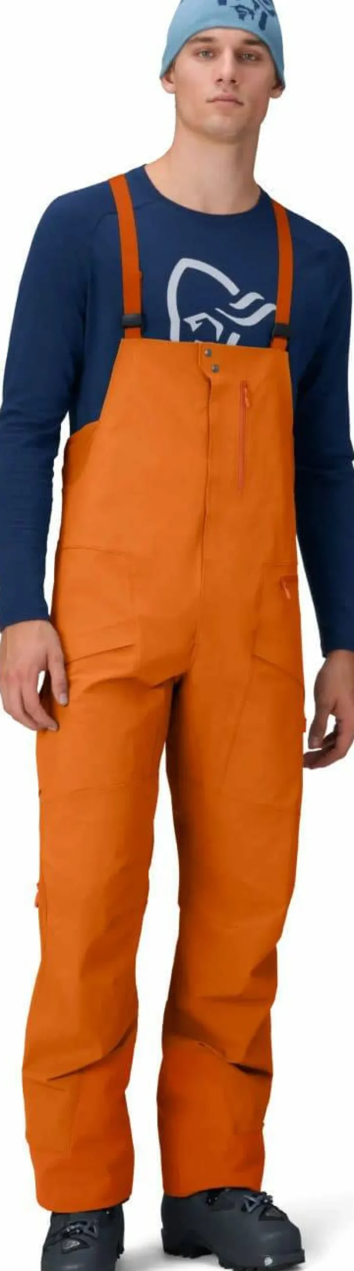 Norrøna Men's Møre Flex1 Bib Gold Flame
