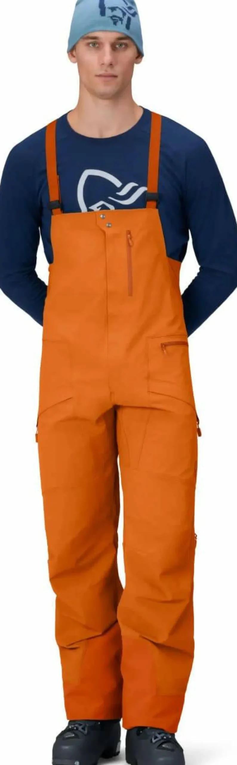 Norrøna Men's Møre Flex1 Bib Gold Flame