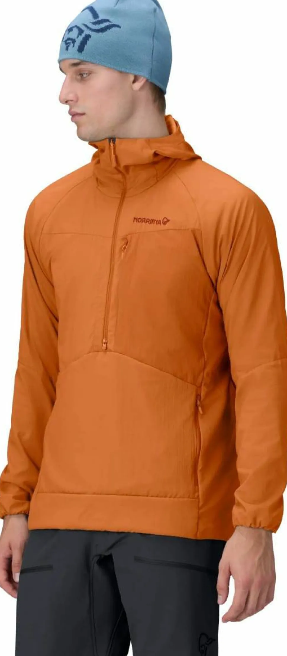 Norrøna Men's Møre Octa Zip Hood Gold Flame