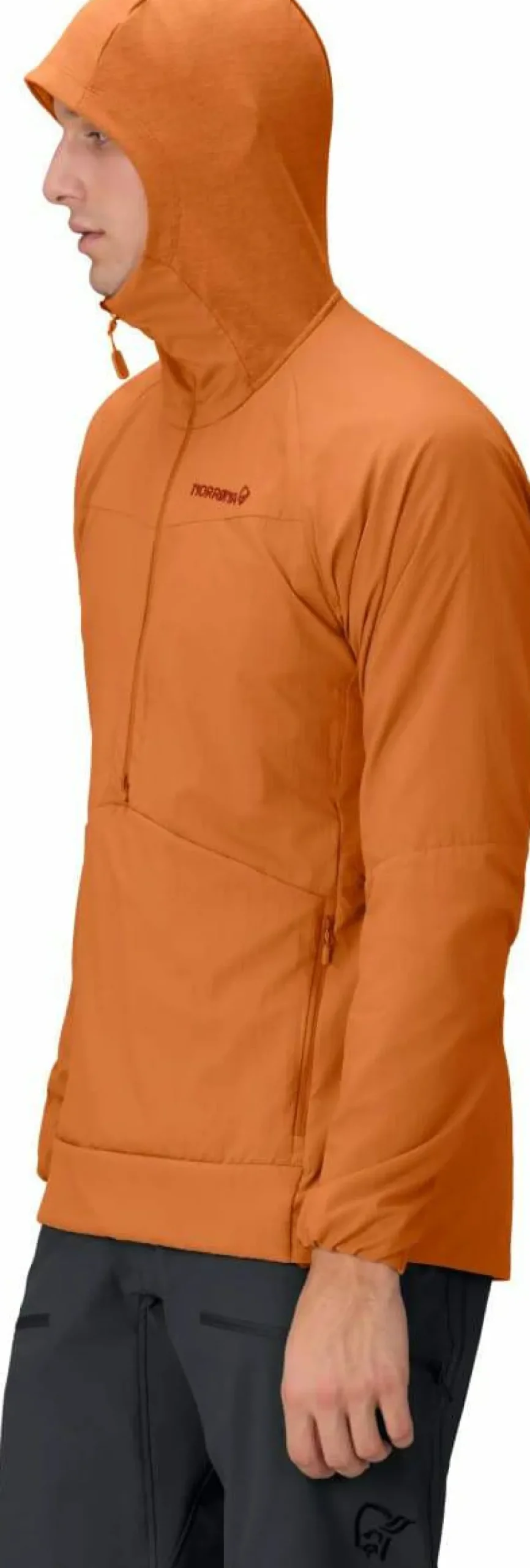 Norrøna Men's Møre Octa Zip Hood Gold Flame