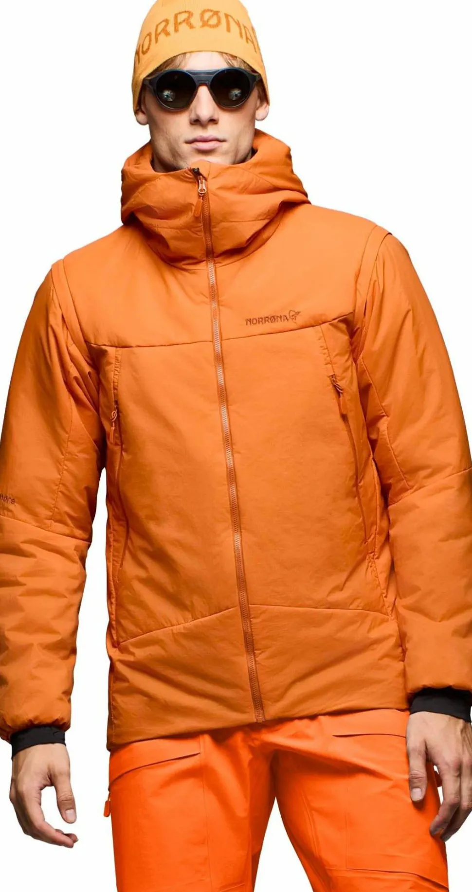 Norrøna Men's Møre Thermo60 Aero200 Jacket Gold Flame